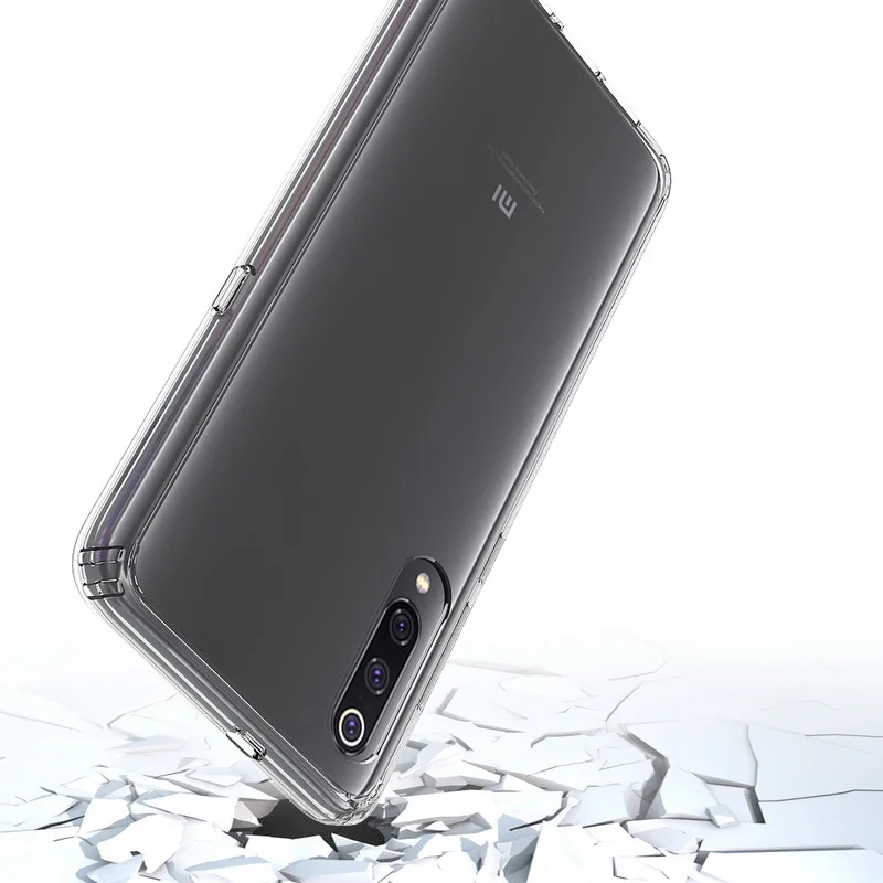 Для Xiaomi mi 9 чехол mi 9 Lite TPU бампер жесткий PC акриловый прозрачный Кристальный чехол для телефона для Xiaomi mi 9 Lite прозрачный чехол