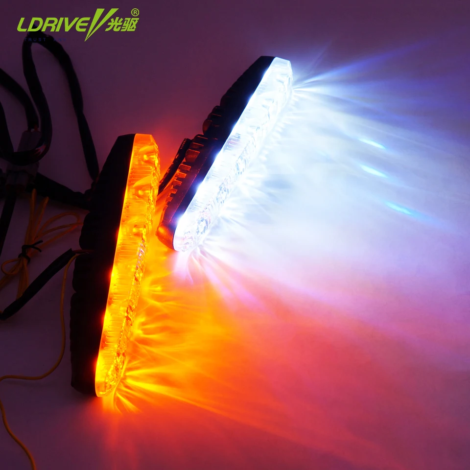 2 шт./лот универсальные автомобильные ходовые огни флуоресцентный свет СИД DRL