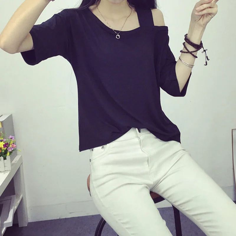 Рубашка с коротким рукавом в Корейском стиле женская летняя футболка | Женская