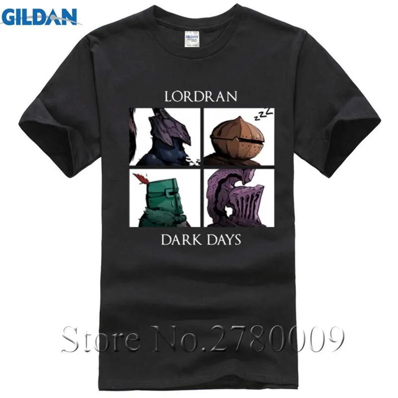 Dark Souls 2 Восславь солнце Lordran темно-дней мужской короткий рукав футболки Camiseta