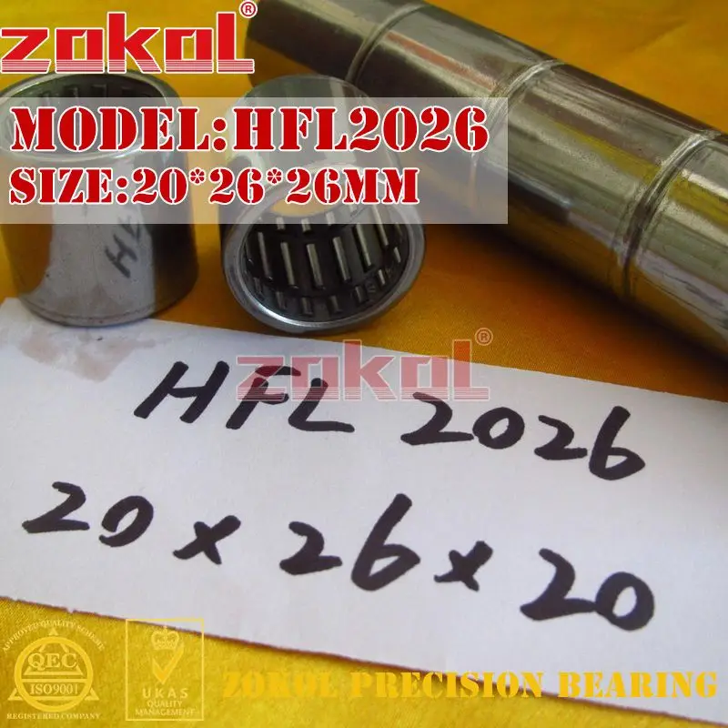 Подшипник ZOKOL HFL2026 HFL2530 односторонний игольчатый роликовый подшипник 20*26*26 мм 25*32*30