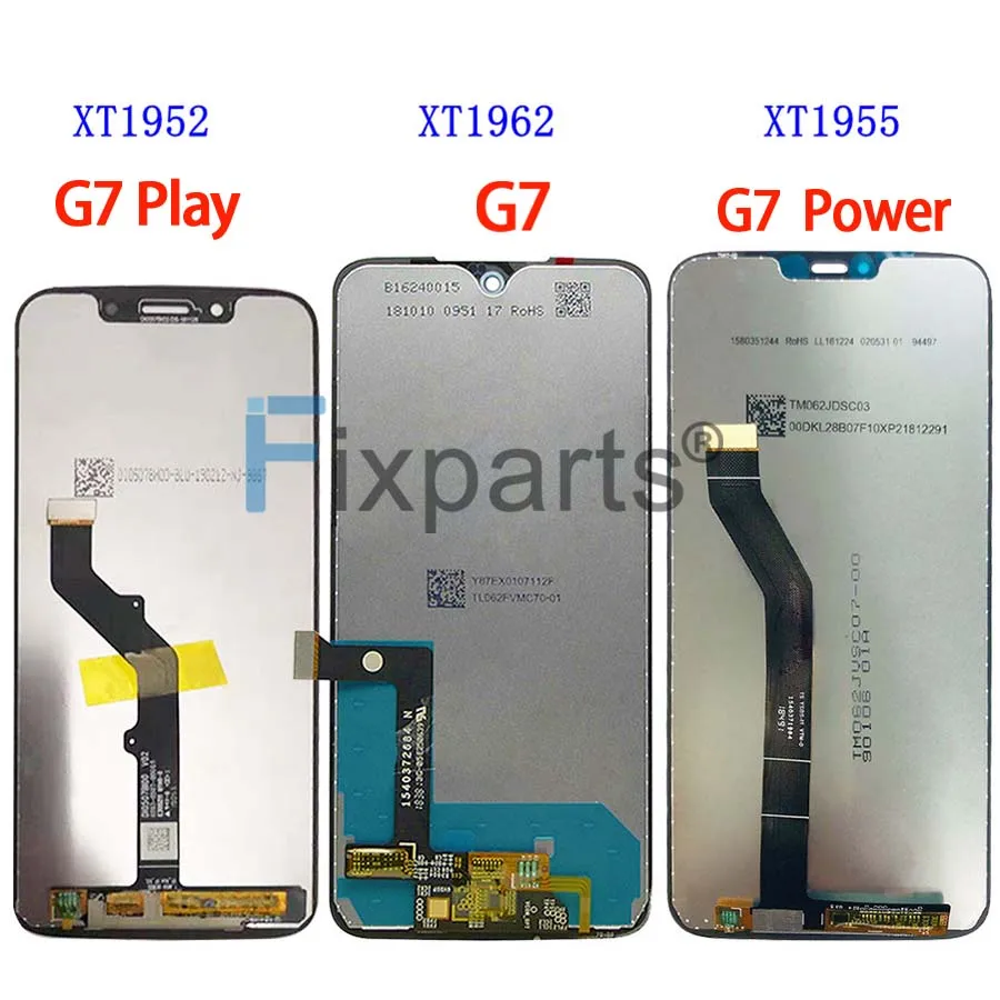 New For Motorola Moto G7 XT1962 LCD Play Display Touch Screen Panel Digiziter Assembly Power Plus | Мобильные телефоны и