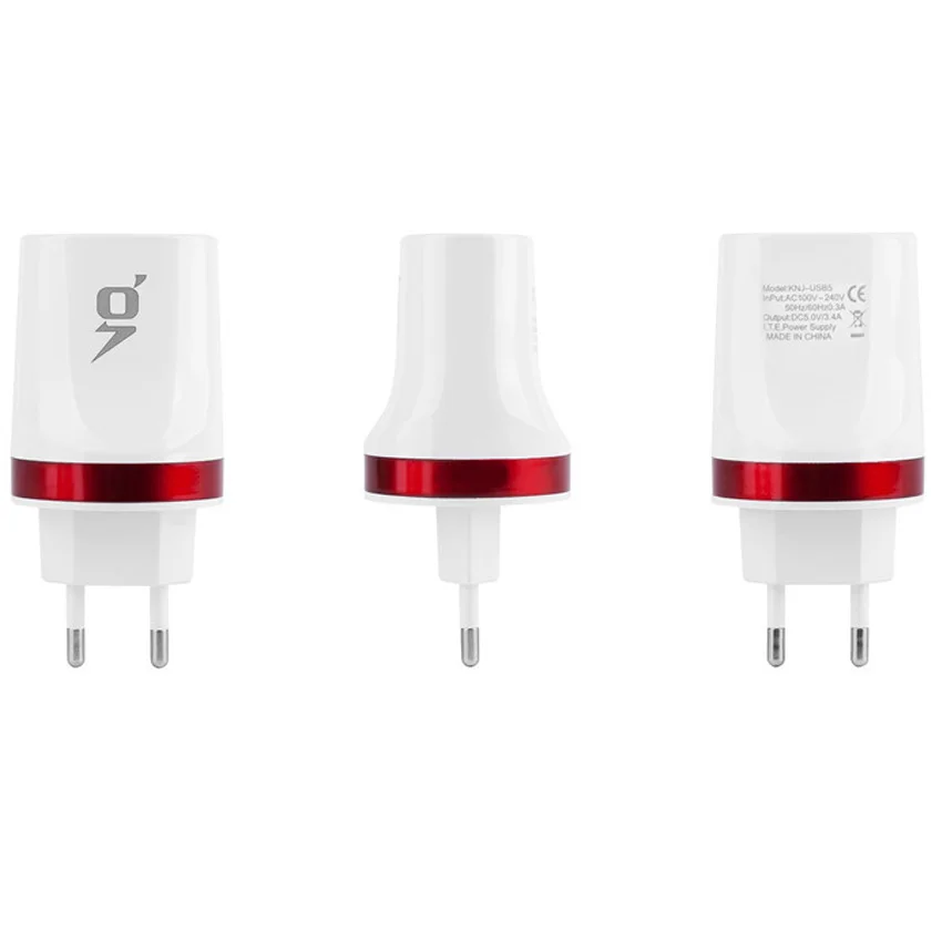 Многофункциональное зарядное устройство 2 1 а 3USB для Великобритании США ЕС