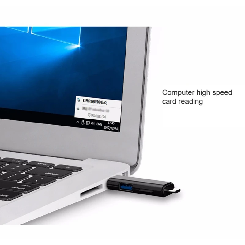 5 в 1 устройство для чтения карт USB 2,0 Тип-C телефона OTG аксессуары для ноутбуков адаптер объектива для камер Micro карты памяти TF Поддержка Micro USB/Тип-C/TF карты