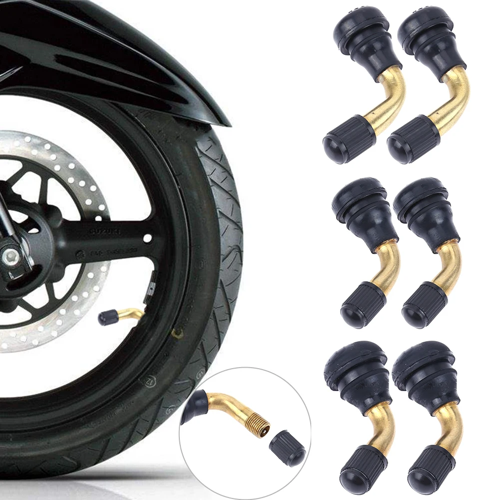 

2Pcs/pack 90 Degree Angled Snap-in Motorcycle Tyre Valve Extension Adaptor Tire Stem Valves for Motorcycle Scooter ATV Dirt Bike