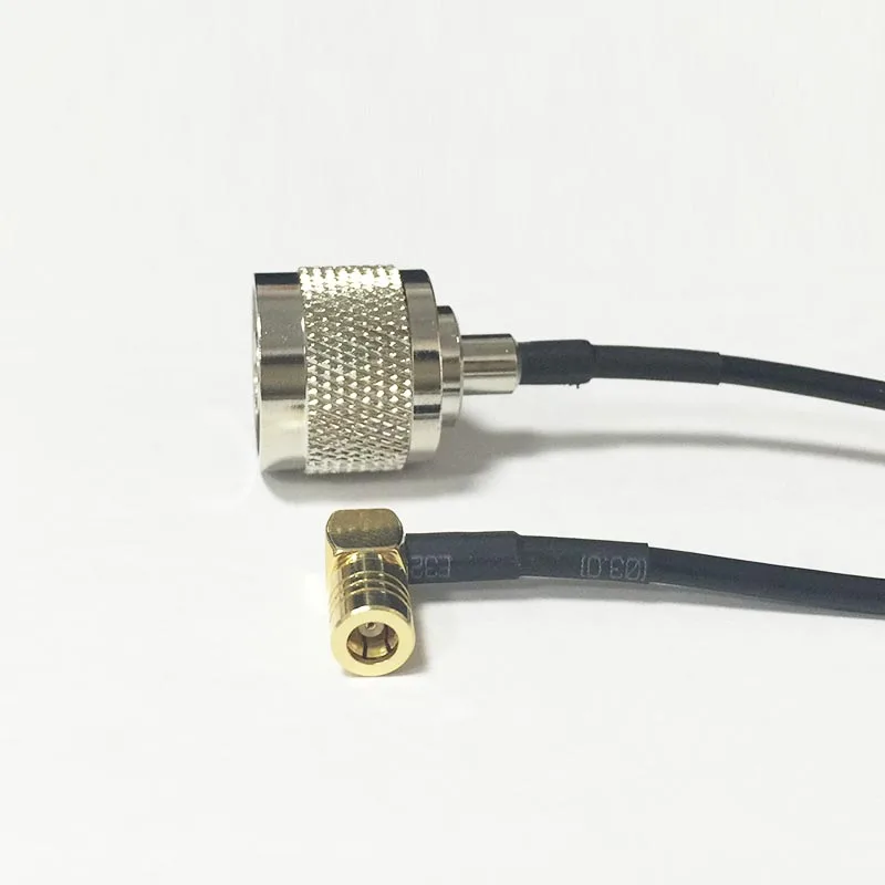 НОВЫЙ N Штекерный переключатель SMB разъем под прямым углом RG174 коаксиальный