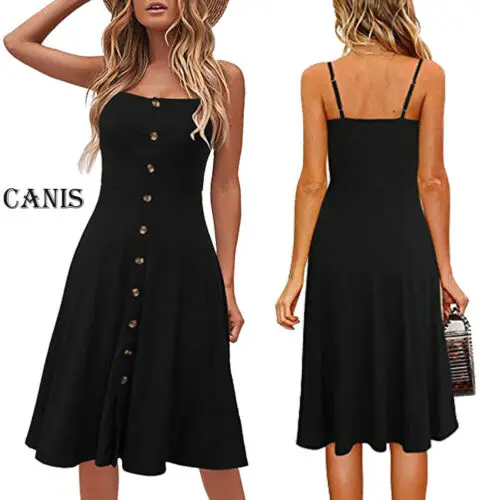 Летнее Новое повседневное женское платье без рукавов в стиле бохо летнее