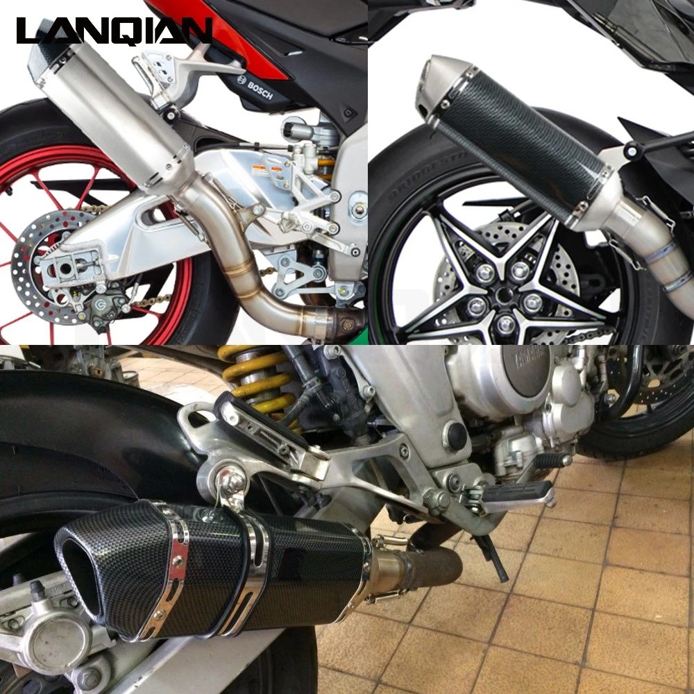 Выхлопная труба для мотоцикла 51 мм выхлопная спорта Kawasaki Ninja 250R 300 500R 600R 750R ZX10 ZX11 |