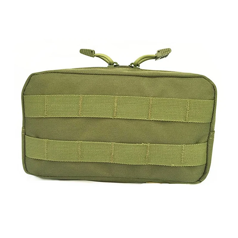 Army Green Тактический Molle поясной чехол Военная Сумка Журнал водонепроницаемый поясной пакет спортивные сумки переноска сотовый Чехол для телефона рюкзак и жилет - Цвет: Army Green