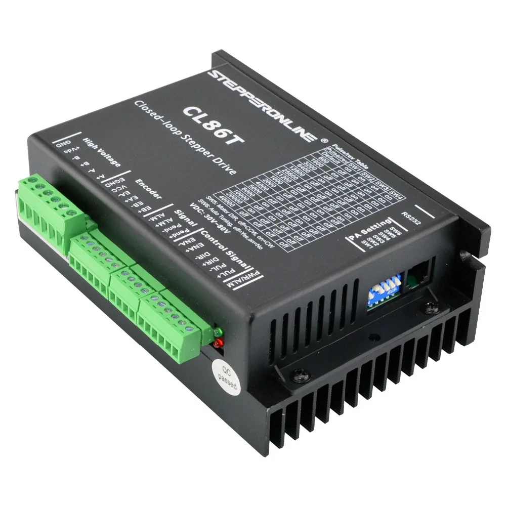 2 фазы Nema 34 замкнутый цикл шаговый Драйвер 0 ~ 8.2A 24 80VDC шагового двигателя CL86T для