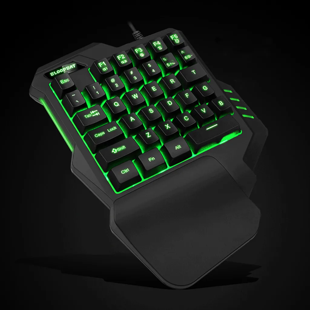 G92 Проводная игровая клавиатура с RGB подсветкой 35 клавиш эргономичная портативная игровая клавиатура с одной рукой USB 2,0