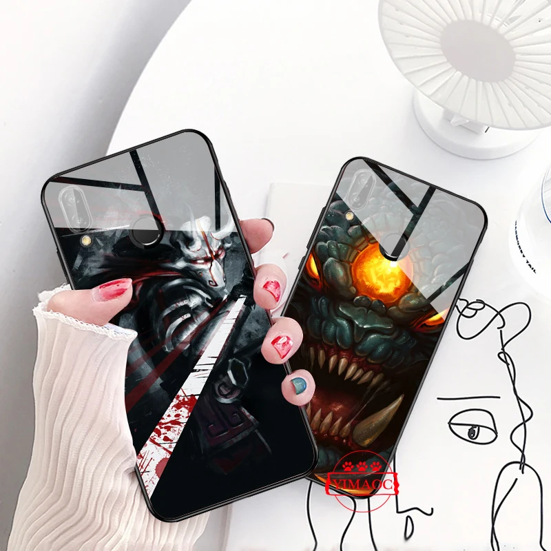 YIMAOC SHADOW FIEND Dota 2 Стекло чехол для Huawei P10 Lite P20 Pro P30 P Smart honor 7A 8X9 10 Y6 Коврики 20 |