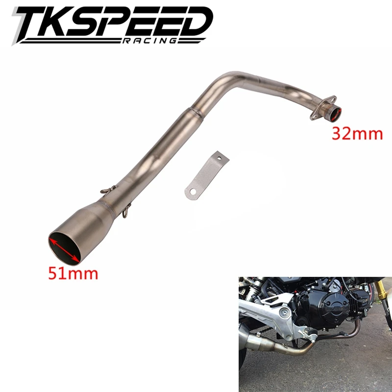 TKSPEED Motorcycle Exhaust System Vent Pipe Stainless Fit for HONDA Grom MSX 125|motorcycle exhaust system|motorcycle exhaustexhaust system