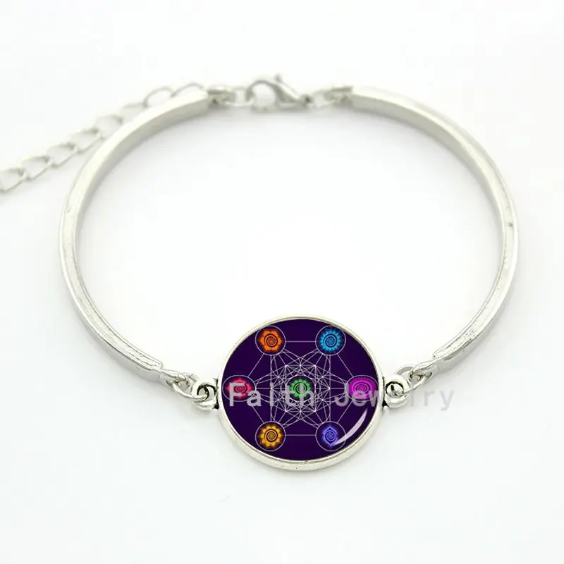 TAFREE Metatron кубический Браслет Чакра Космическая Энергия таинственный центр