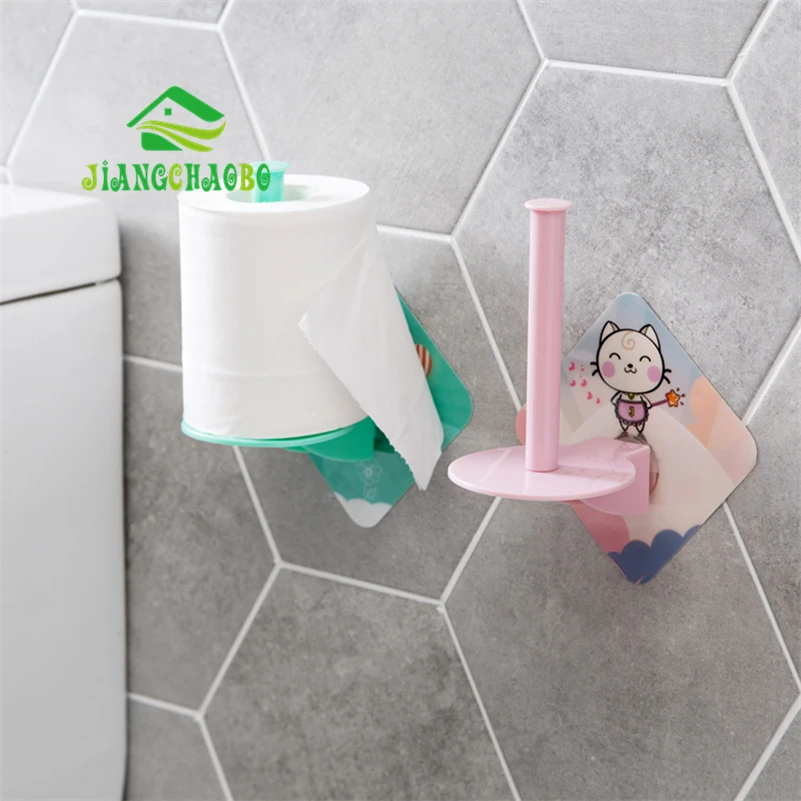 JiangChaoBo паста без дырочек держатель для туалетной бумаги ванной комнаты рулон