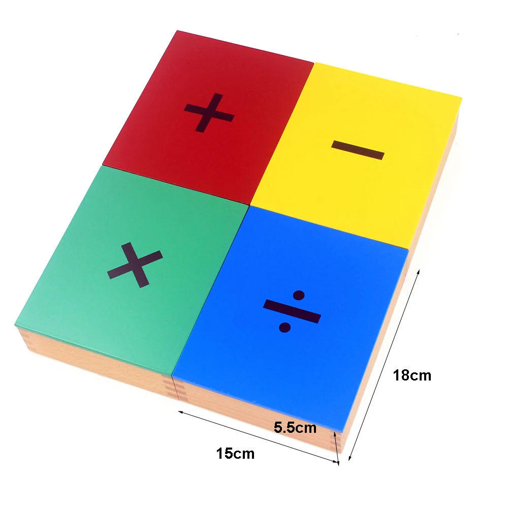 Обучающие игрушки Монтессори деревянные умное деление коробка для размножения и