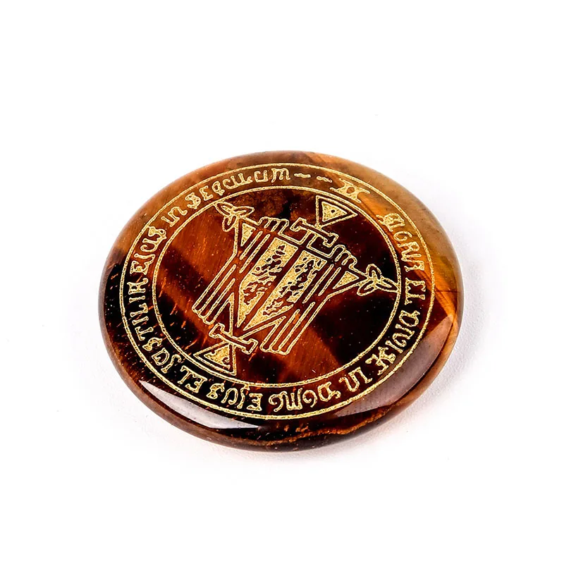 1 шт. натуральные камни резьба Соломон магический амулет маятник Рейки чакра