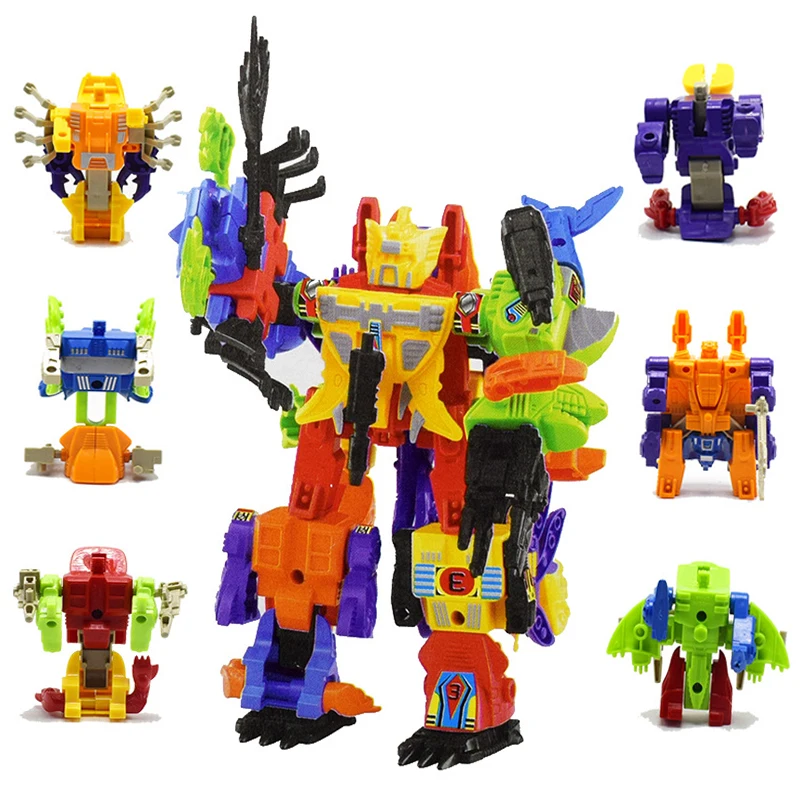 6 Set/Lot In1 Ocean Star Combination Deformation Mech Robot Develop Intelligence Building Blocks Toys for Children Transformer | Игрушки и