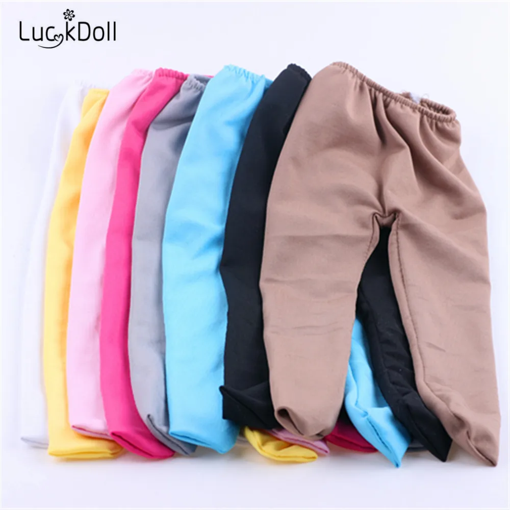 

Легинсы LUCKDOLL, однотонные, подходят для детей размером 18 дюймов, американский размер 43 см, Детская кукла, аксессуары, игрушки для девочек, пок...
