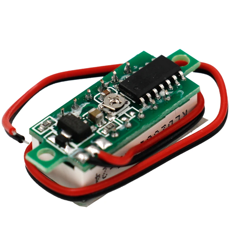 Высокое качество 0,28 дюймов DC 2,4 V-30 V Цифровой ЖК-дисплей дисплей Вольтметр Красный Зеленый Желтый вольтовый измеритель мощности Измеритель Напряжения 40% off