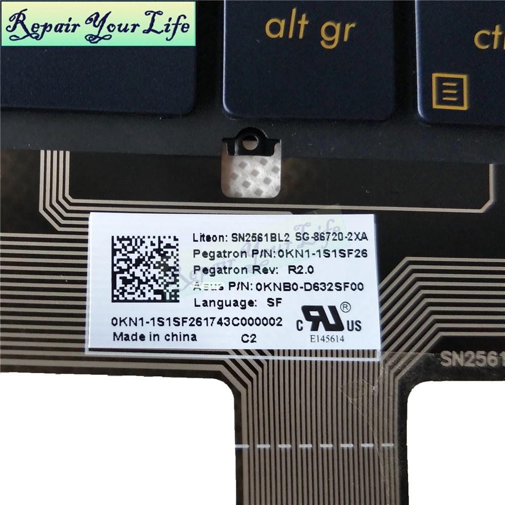 Клавиатура с испанской раскладкой для ASUS ZenBook 3 Deluxe CA UA 0KN1 1S1SF26 | Компьютеры и офис