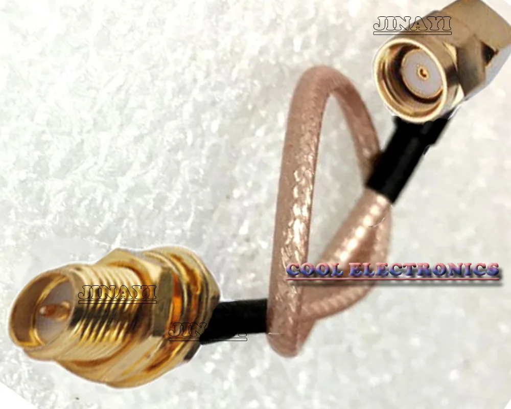 10 шт. 15 см 6 дюймов RP SMA Мужской правый угол для женский кабель RG316 5 20 30 см|angle jack