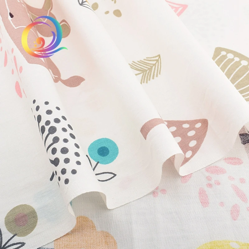 Haisen мультяшная печатная саржевая хлопчатобумажная ткань сделай сам квилтинг