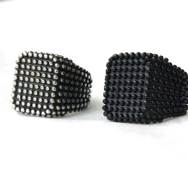 2017 удивительное стильное черное модное кольцо из нержавеющей стали 316L для женщин