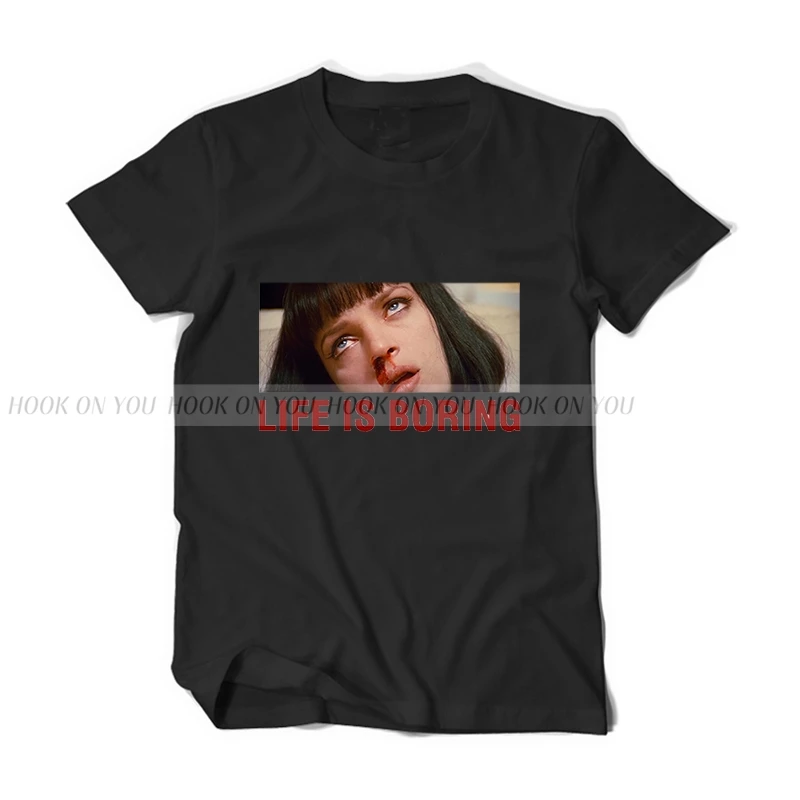 XZ0073-B22-1 Pulp fiction футболка Новая мужская женская летняя футболка с круглым вырезом качественная хлопковая Футболка Harajuku футболка с коротким рукавом - Цвет: XZ0073-B22-1