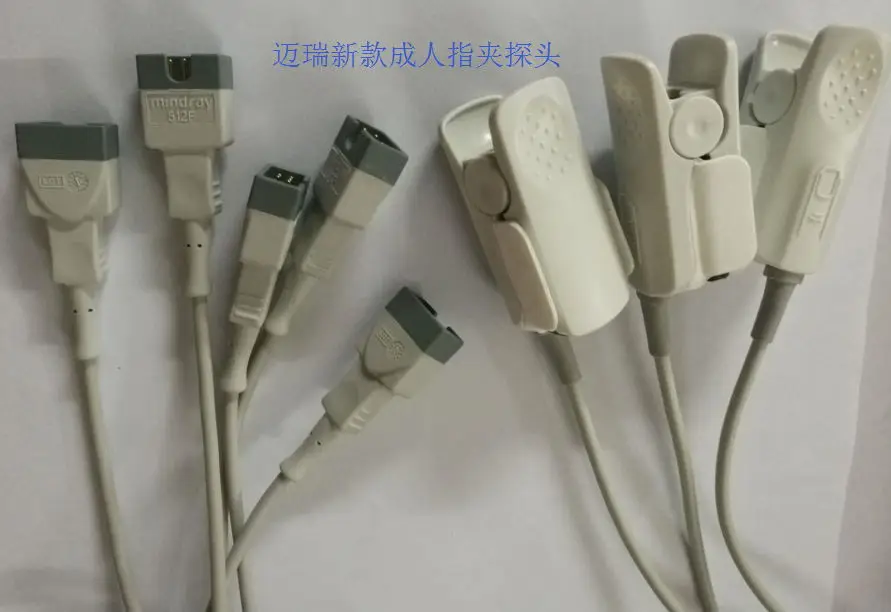 Датчик SpO2 Mindray 512F для взрослых зажим на палец PM5000/6000 MEC1000/2000/9000 VS800 T5/T8 зонд 1 м/3 фута|