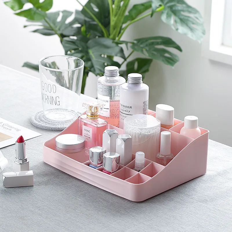 3 Colors Plastic Cosmetic Storage Box Drawer Jewelry Makeup Organizers Office Desktop Sundries Container | Дом и сад