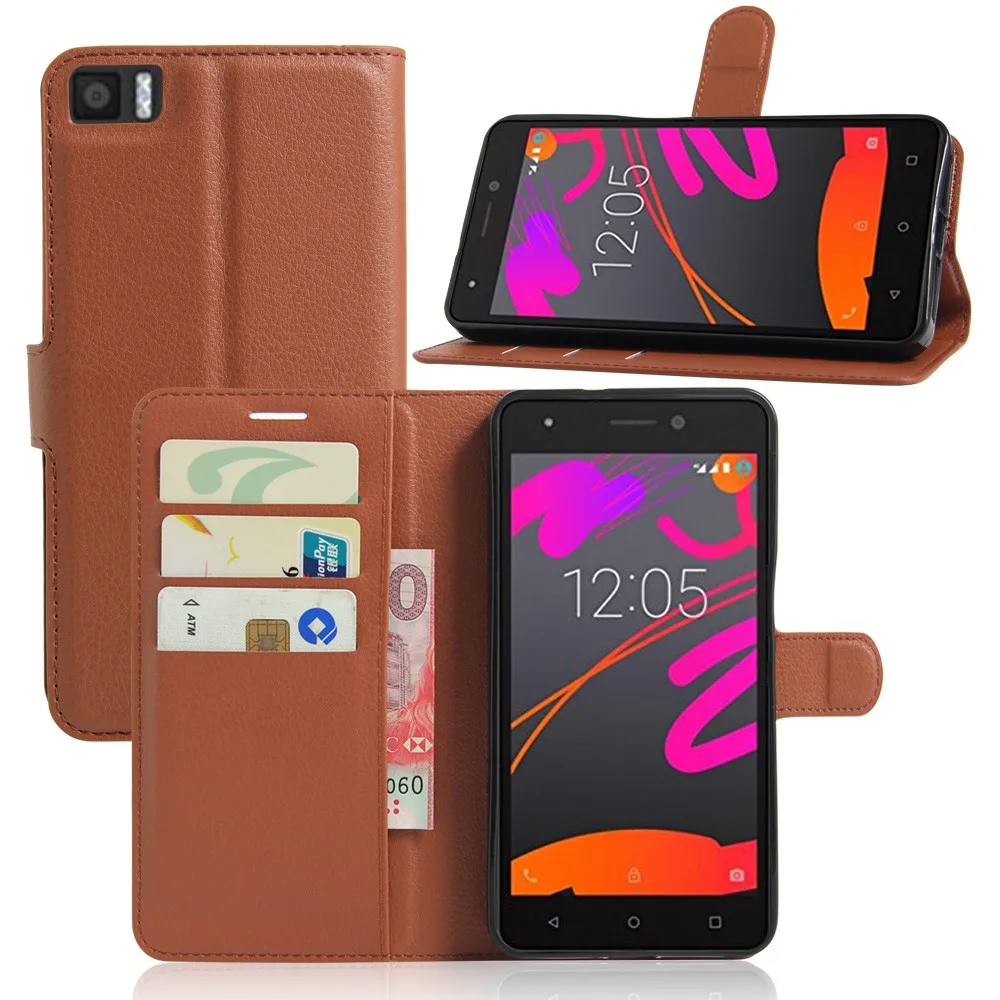 Кожаный Бумажник Стенд Флип Слот Для Карты Телефон Чехол BQ Aquaris M5.5|wallet locator|wallet