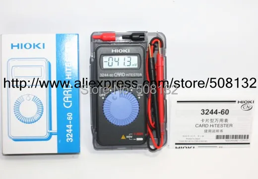 Цифровой мультиметр Hioki 3244 60 Card HiTester портативный карманный мини с автоматическим