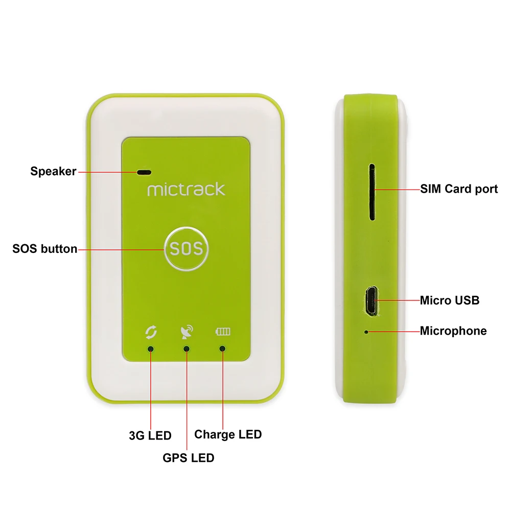 3g gps трекер WCDMA персональный локатор MT510 1600mAh u blox UMTS двусторонний говорящий