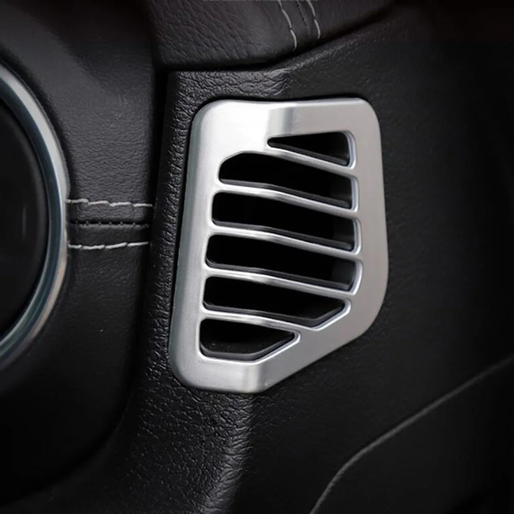 

Наклейка на консоль крышка вентиляционных отверстий для приборной панели кондиционера декоративная отделка для JL Wrangler аксессуары для инте...