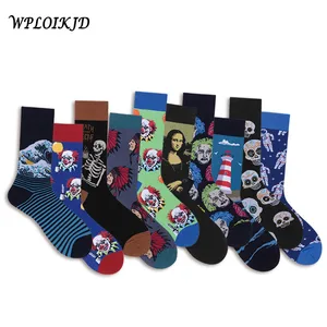 WPLOIKJD Новые Смешные цветные Веселые Носки с рисунком, повседневные хлопковые носки, мужские носки, свадебные носки, Веселые носки