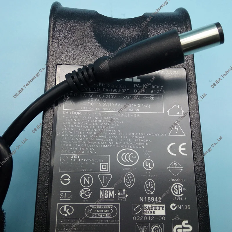 laptop adapter For Dell XPS M140, M1210, M1530 AC Power Adapter for dell 19.5V 3.34A 65W