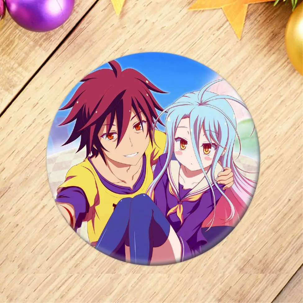 1 шт. аниме NO GAME LIFE значок косплея Sora брошь заколка Shiro Hatsuse Izuna коллекция значков
