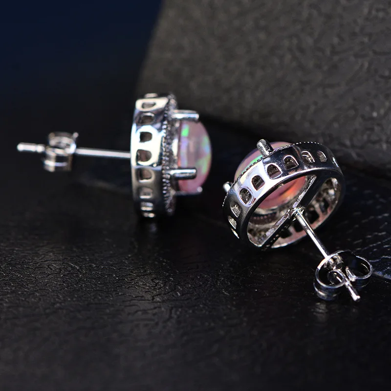 Новые яркие Опал Камень Серьги Мода аристократический Роскошные ювелирные