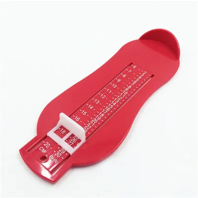 Red Измерительный прибор для детской стопы, Детские стельки для обуви, измерительный размер, линейки для детской обуви, стопомер для ухода за ребенком - Цвет: Red