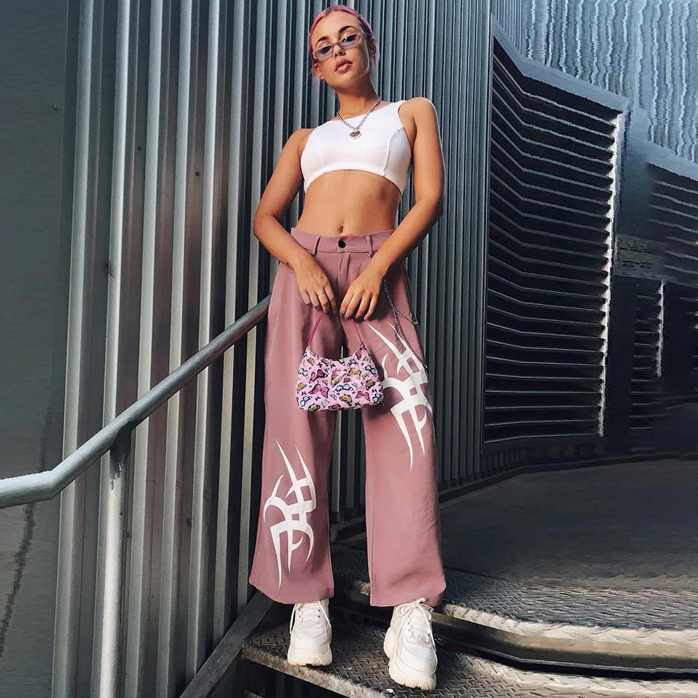 Женские брюки с высокой талией для дома шоппинга тонкие повседневные мягкие