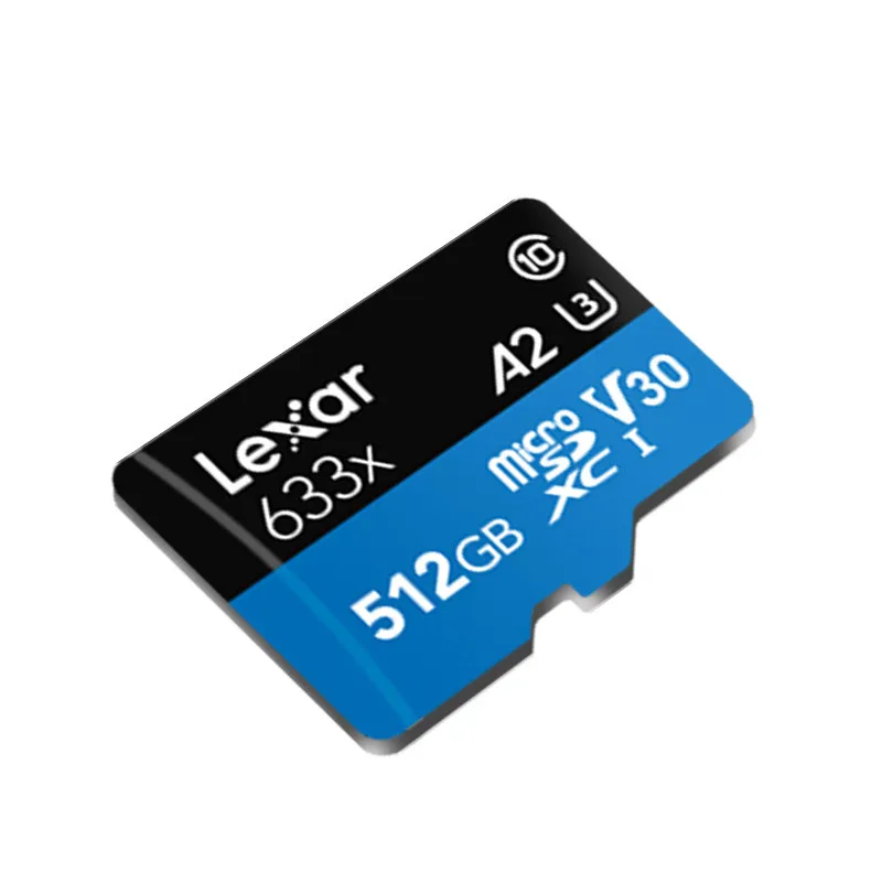 Карта памяти Lexar 256GB 512GB Micro SD SDXC, высокоскоростная TF карта, класс 10 633X95 M/s U3 V30