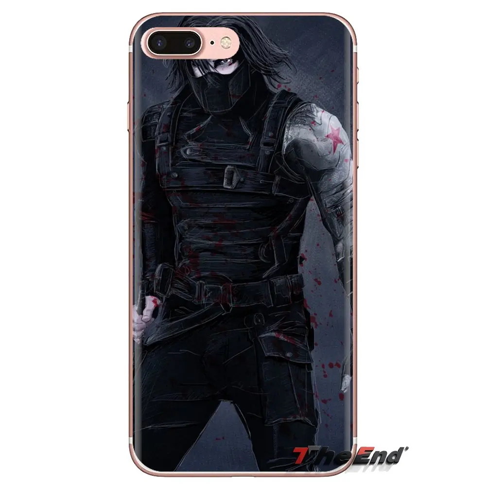 Зимний Солдат Капитан Америка мягкий прозрачный чехол для iPod Touch Apple iPhone 4 4S 5 5S SE 5C 6