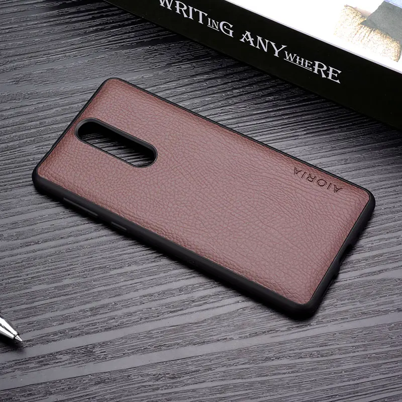 for Nokia 8 case Luxury coque Leather skin soft silicone Perfect fit Business style Phone Cases NOKIA cover funda capa |