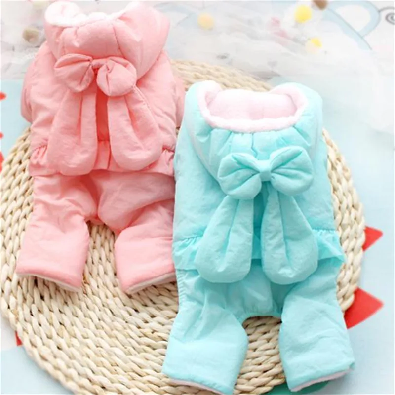 High Quality Dog Clothes Winter Warm Jumpsuit Cute Pet Costume Coat Jacket Lovely Clothing Puppy Apparel | Дом и сад