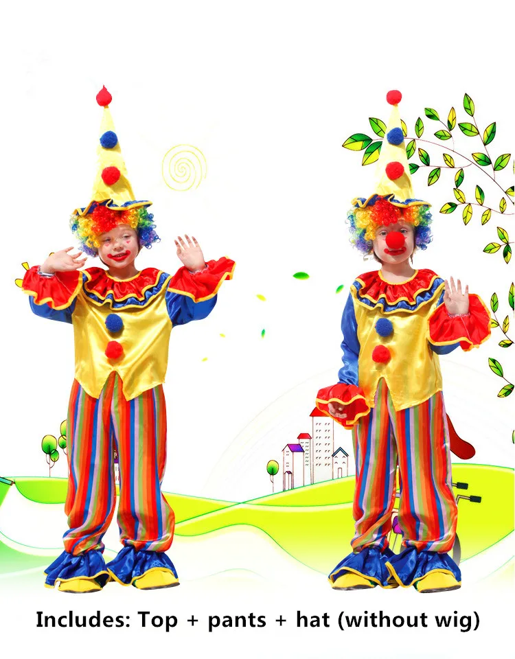 Костюм для Хэллоуина костюм цирка клоуна девочек мальчиков|clown costume|halloween costumeparty