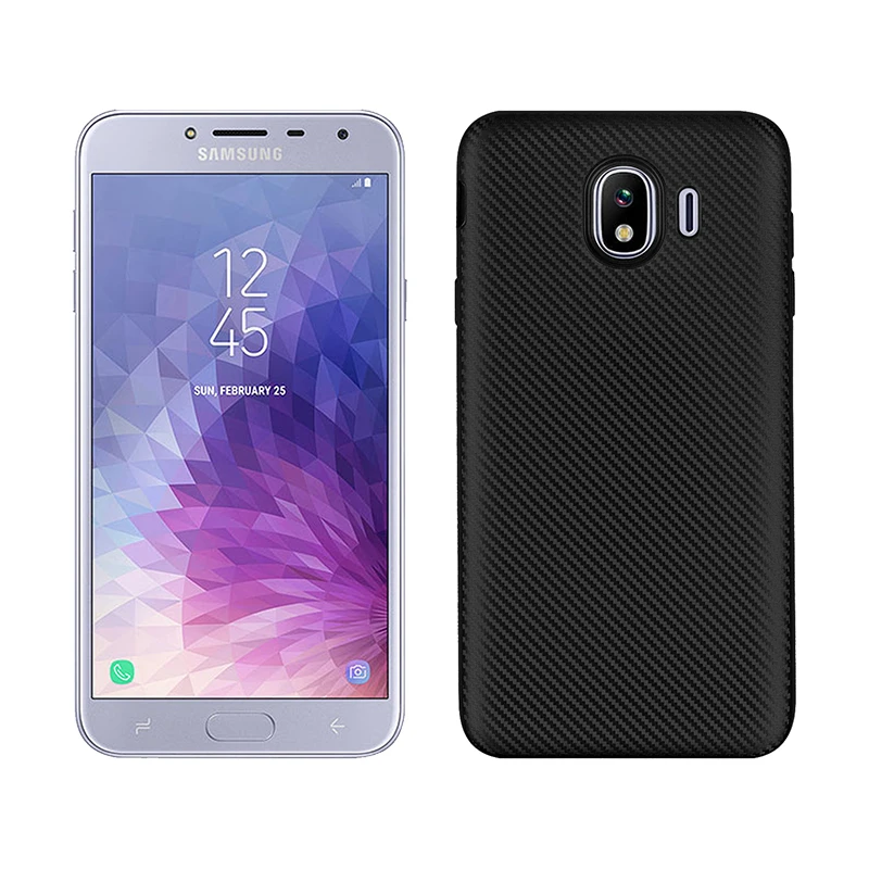 углеродные волокна узор силиконовый чехол на samsung galaxy j4 SM-J400F/DS чехлы мягкий