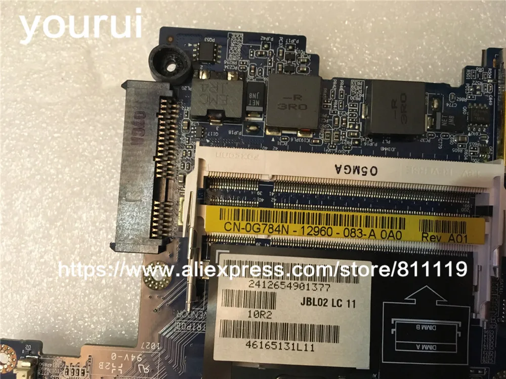 Yourui для Dell Latitude E6400 Материнская плата ноутбука LA-3805P 0G784N G784N CN-0G784N тестирования