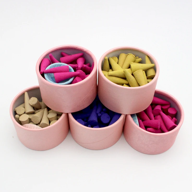 1 кор./лот(Approx25-30pcs) 1,2*3 см благовоние для пагоды натуральные ароматические палочки Роза нюха башня сандалового дерева специй C0806