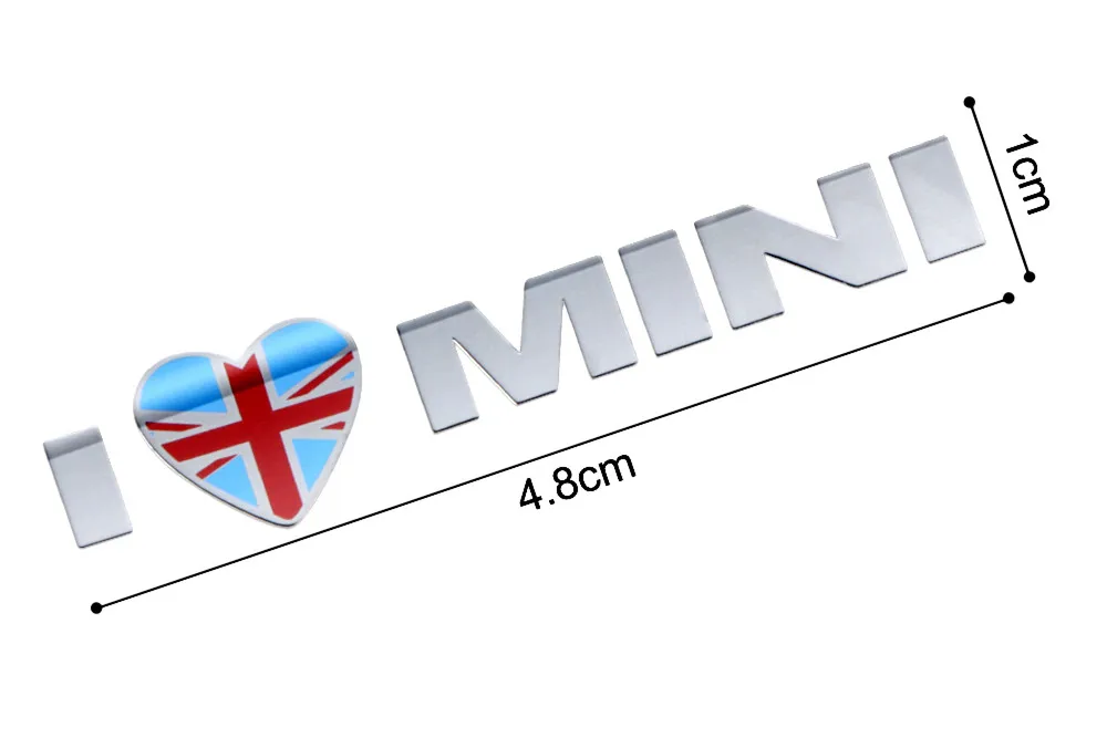 Юнион Джек Металл я люблю мини-наклейка эмблема наклейки для Mini Cooper земляк Clubman F55 F56 R55 R56 R60 F60 автомобильные аксессуары